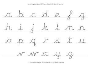 cursive letters - tracing-page-001