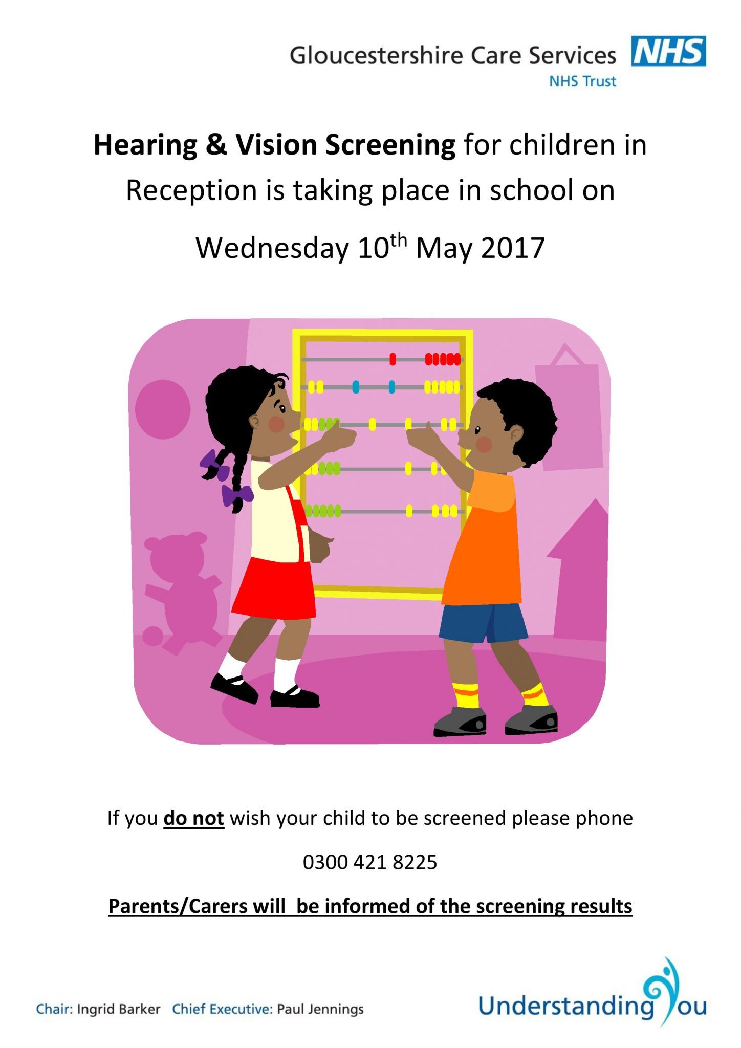 Reception Hearing and Vision Screening Minchinhampton Church of