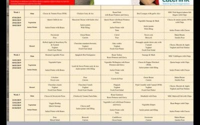 Spring Term Lunch Menu