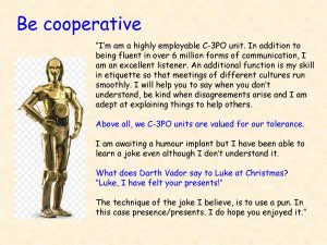 C3PO for Co-operation